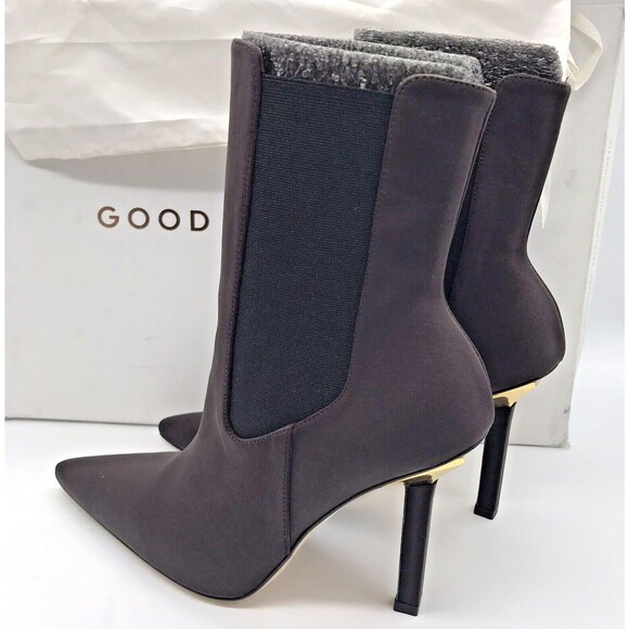 Good American High Kickstand Neoprene Chocolate Bootie Women's 8.5 GA118N-X Heel - Picture 1 of 16